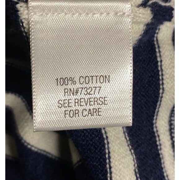 SONOMA Nautical Navy White striped Cotton Lightweight Sweater Size XXL 2XL nwt - Picture 9 of 9